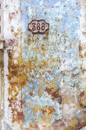 Weathered wall, seen on the island of Cubaの写真素材