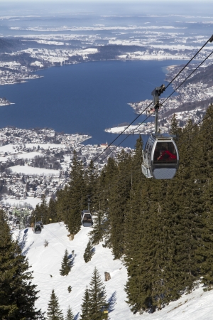 View to lake Tegernsee, Bavariaの写真素材