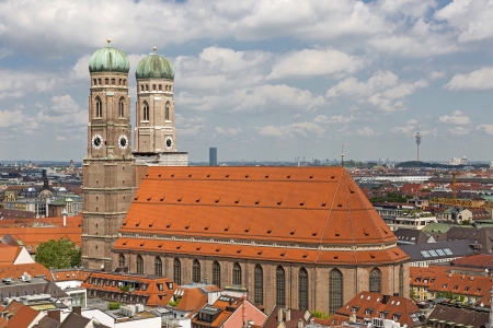 Church of Our Lady (Frauenkirche) in Munich, Germanyの写真素材
