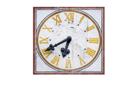 Old church clock from Northern Italy