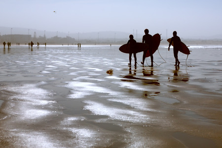Essaouira beach, Moroccoの写真素材