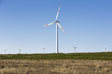 Windpark on the island of Madeira, Portugal