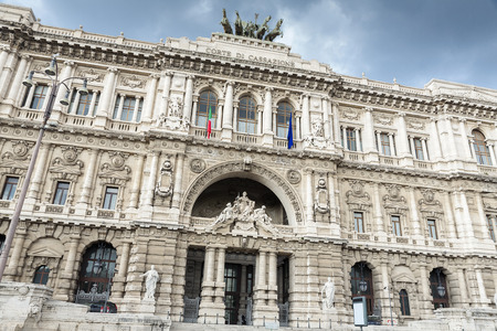 "Corte di cassazione" building in Rome, Italyの写真素材