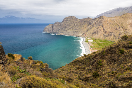 Landscape on Iceland Gomera Spainの写真素材