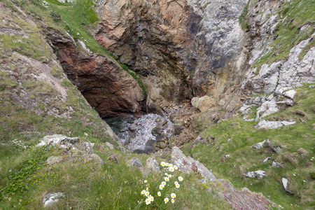 "Devil's Hole" on the channel island of Jersey, UKの写真素材