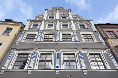 Renovated historic houses in the town of Goerlitz, Germany