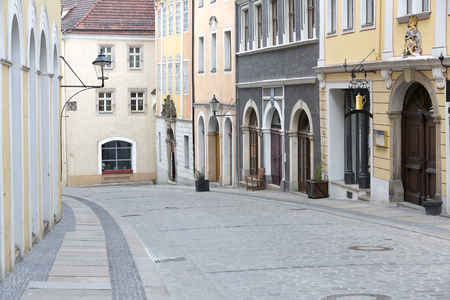 Picturesque street in the old town of Goerlitz, Germany