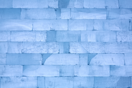 Wall made of ice blocksの写真素材