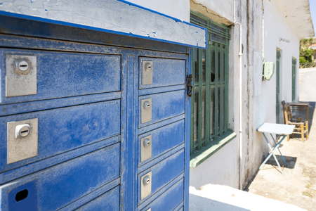 Old letterboxes on the island of Crete, Greece
