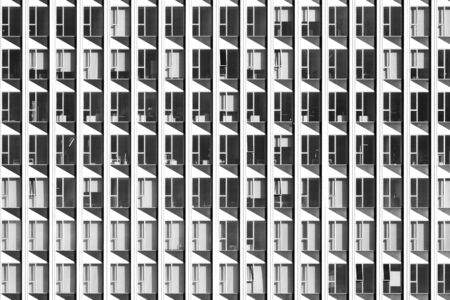 Facade of a modern office building in Frankfurt, Germany