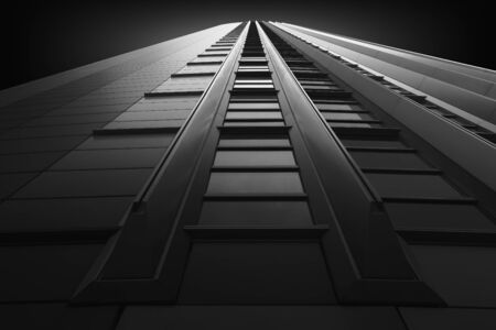 Facade of a modern office building in Frankfurt, Germany