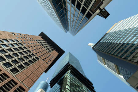Modern office buildings in Frankfurt, Germany