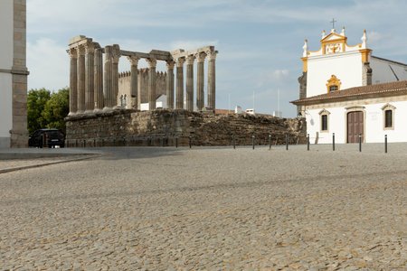 Roman Temple (Templo de Diana) in Evora, Portugal