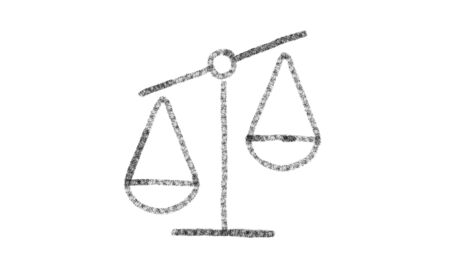 libra icon with chalkboard drawing style, animated footage ideal for compositing and motiongraficsの写真素材