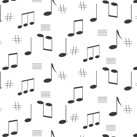 music notes singing songのイラスト素材