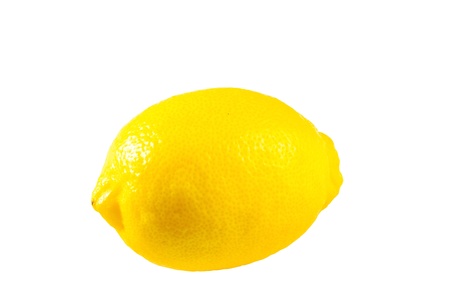 Lemon isolated on white backgroundの写真素材