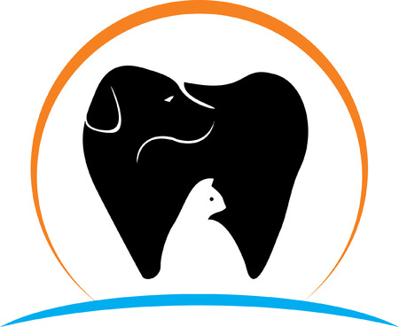 dental pet logoのイラスト素材