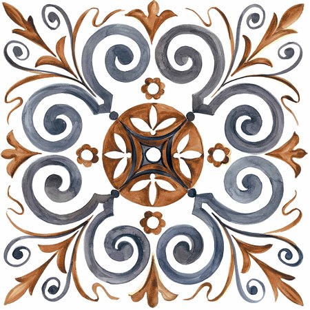 italian ceramic tiles seamless textureの写真素材