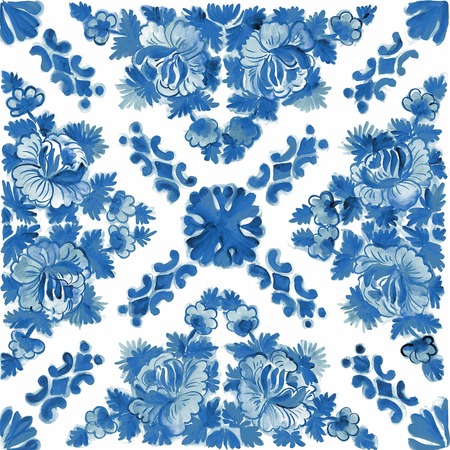italian ceramic tiles seamless textureの写真素材