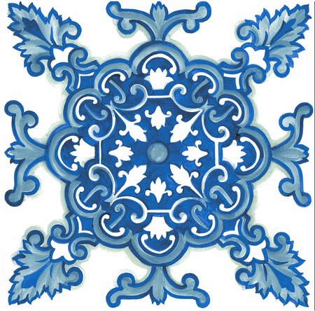 italian ceramic tiles seamless textureの写真素材