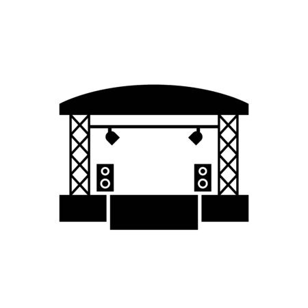 Concert stage icon isolated on white background. Vector EPS 10のイラスト素材