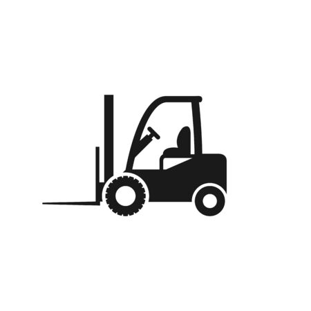 Forklift truck icon isolated on white background Vector EPS 10のイラスト素材