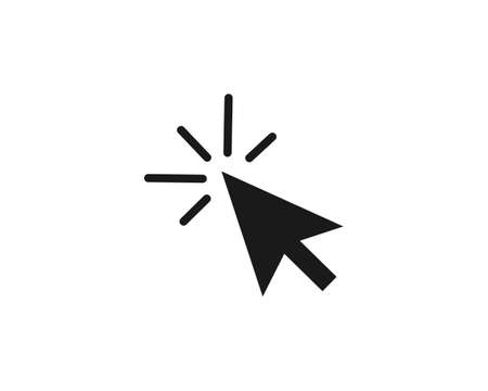 Click vector icon in modern design style for web site.のイラスト素材