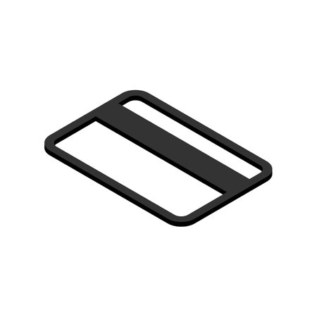 Credit card vector icon in isometric. Bank card symbol isolated on white background Vector EPS 10のイラスト素材