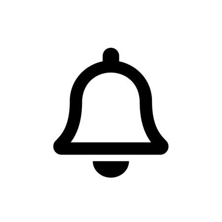 Bell vector icon. Notification symbol in simple style isolated Vector illustration EPS 10