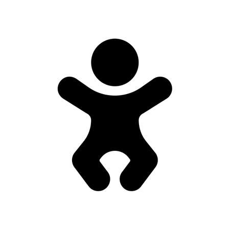 Baby vector icon. Baby symbol isolated Vectorのイラスト素材
