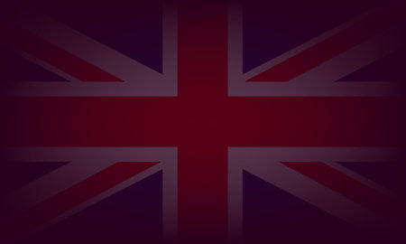 United Kingdom of Great Britain and Northern Ireland flag. UK flag dark background. Vector illustration EPS 10のイラスト素材