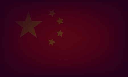 China flag dark background. China national flag. Vector illustration EPS 10のイラスト素材