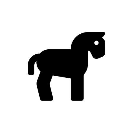 Horse vector icon.のイラスト素材