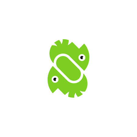Letter S Chameleon icon Designのイラスト素材
