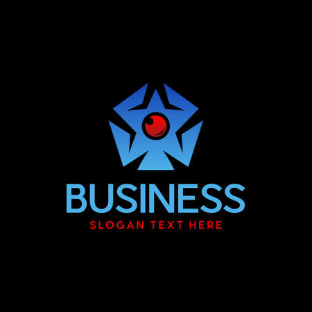 Star Lens Vector Logo Designのイラスト素材