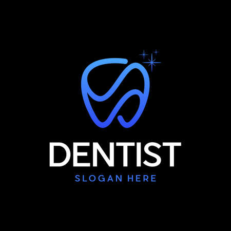 Dental Minimalist Creative Logo Designのイラスト素材