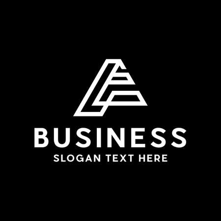 Letter A Minimalist Logo Designのイラスト素材