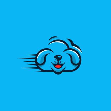 Dog Cloud Creative Logo Designのイラスト素材