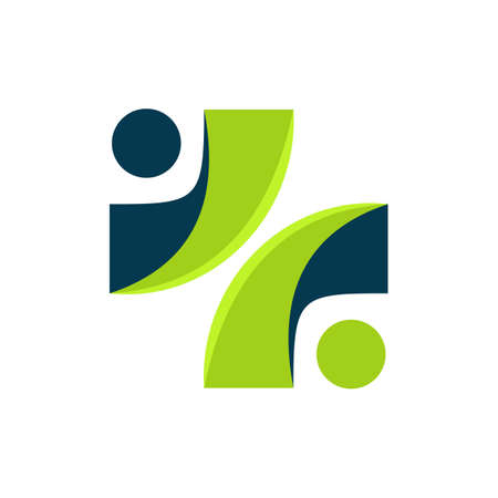 Human Plus Medical Logo Designのイラスト素材