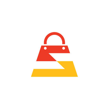 Letter S Bag Shop Logo Designのイラスト素材
