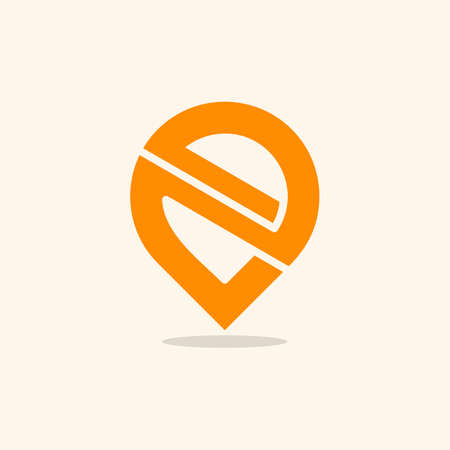 Letter N Pin Business Logo Designのイラスト素材