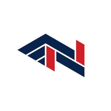 Letter N Wing Business  Designのイラスト素材