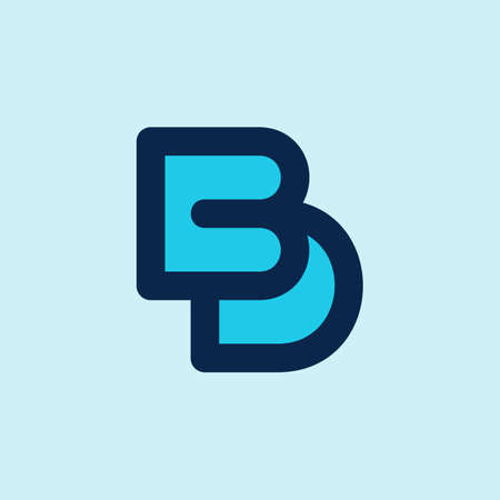 Letter BD Simple Business Logo Designのイラスト素材