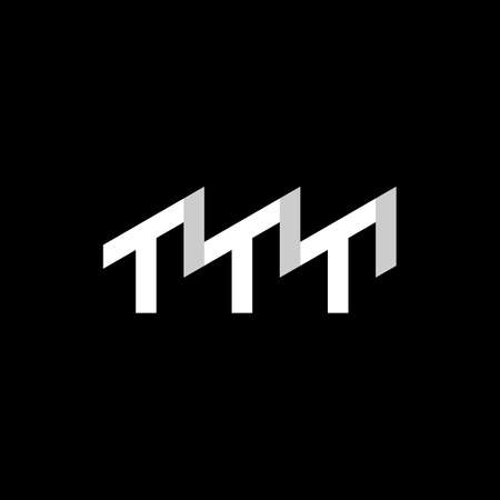 Letter TTT Business Logo Designのイラスト素材