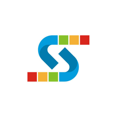 Letter S Pixel Business Logo Designのイラスト素材