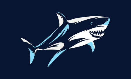 Animal Shark Fish Vector Designのイラスト素材