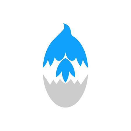 Egg Bird Creative Logo Designのイラスト素材