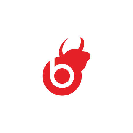 Letter B Bull Business Logo Designのイラスト素材