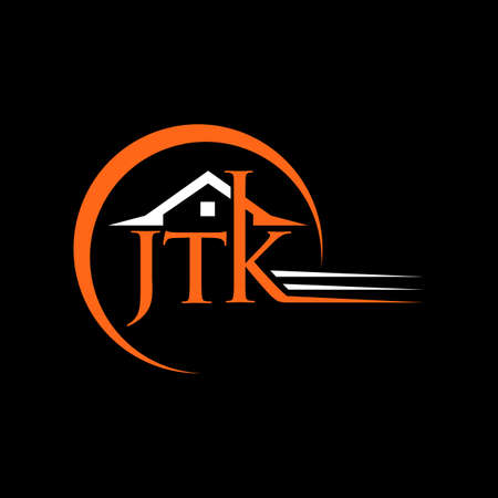 Letter JTK Home Creative Logo Designのイラスト素材