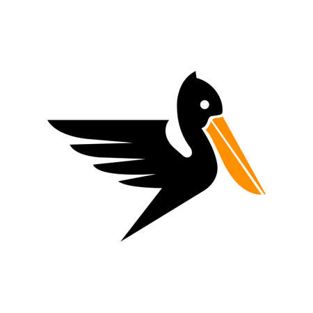 Animal Pelican Creative Logo Designのイラスト素材